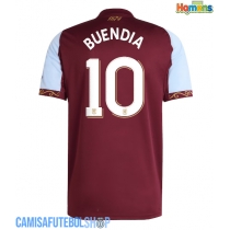 Camisa de time de futebol Aston Villa Emiliano Buendia #10 Replicas 1º Equipamento 2025-26 Manga Curta